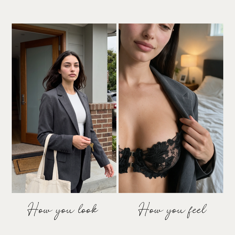 The blazer makes you look ready. What's underneath makes you feel it.