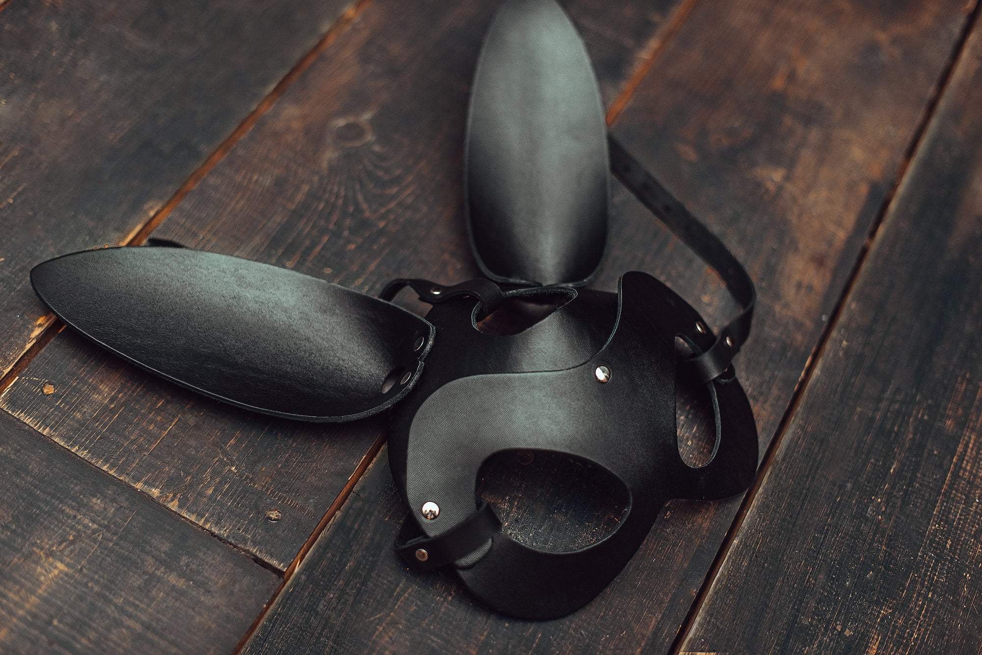 Leather Bunny Mask